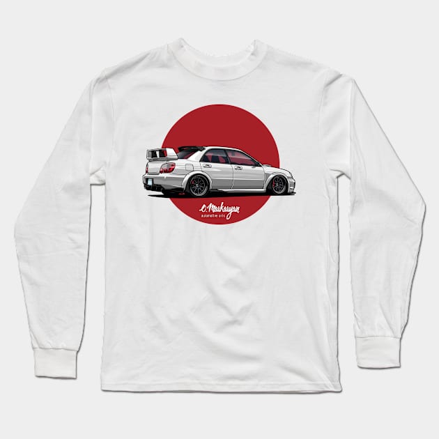 Impreza STI Long Sleeve T-Shirt by Markaryan